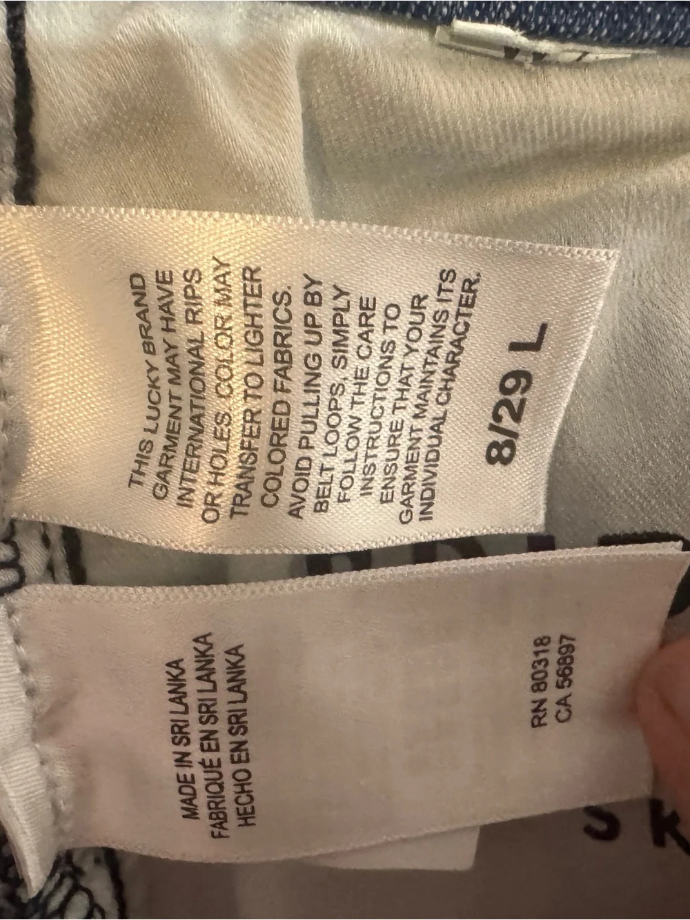 Lucky Brand Dark Blue High-Rise Skinny Jeans